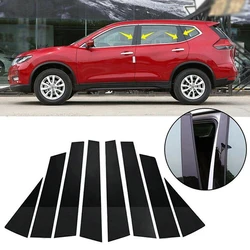 Window Sticker Pillar Posts Decal Cover Door Trim Accessories For Nissan X-Trail Rogue T32 2014 2015 2016 2017 2018 2019 2020