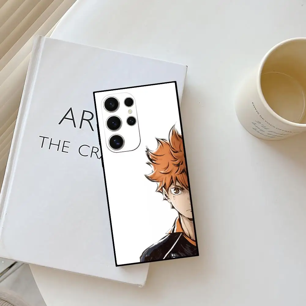 H_haikyu!! Phone Case For Samsung Galaxy S24 S23 S22 S21 S20 Ultra FE Plus M55 M54 Black Case Cover