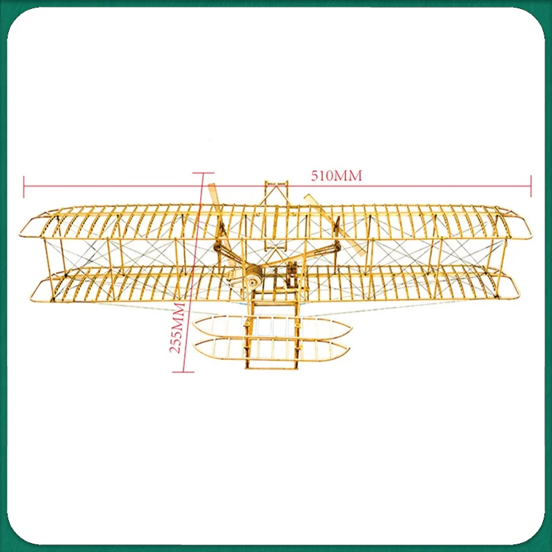 3D Wooden Puzzles Airplanes DIY Wright Brothers Flyer Laser Cut Balsa Wood Model Aircraft  Plane Gift for Adults Teens