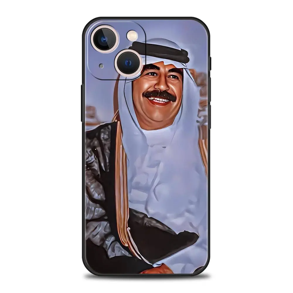 حافظة لهاتف آيفون 16 15 14 13 12 11 Pro Max XS X XR SE 7 8 Plus حافظة حماية عربية العراق Saddam Hussein iPhone 16e #3