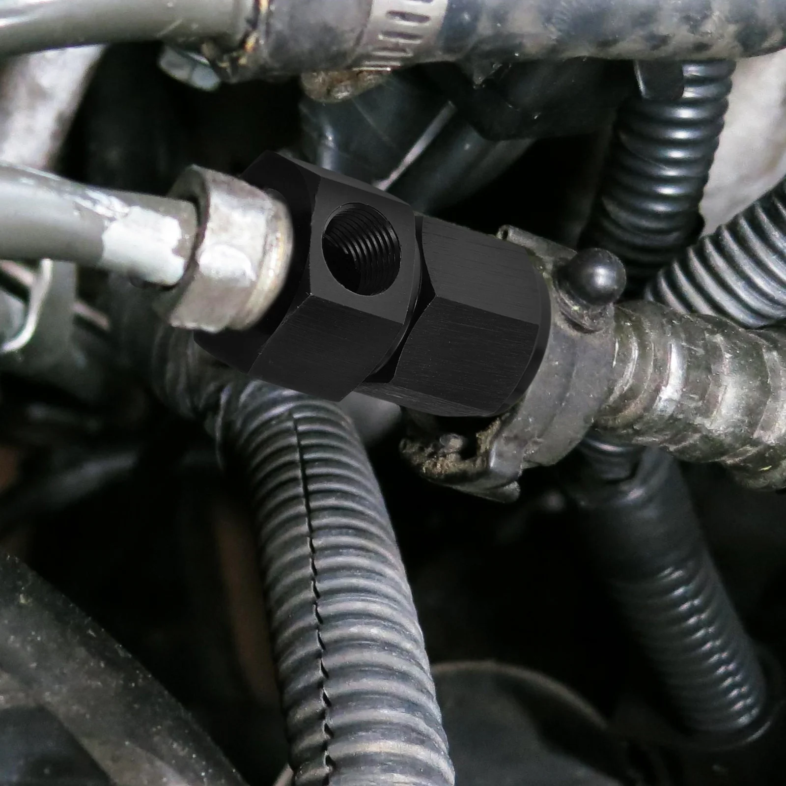 

Aluminum Alloy Fuel Line Adapter 1/8 Npt To 6An Oil Pressure Gauge Hose Barb Fitting For Automobile Engine Durable Lightweight
