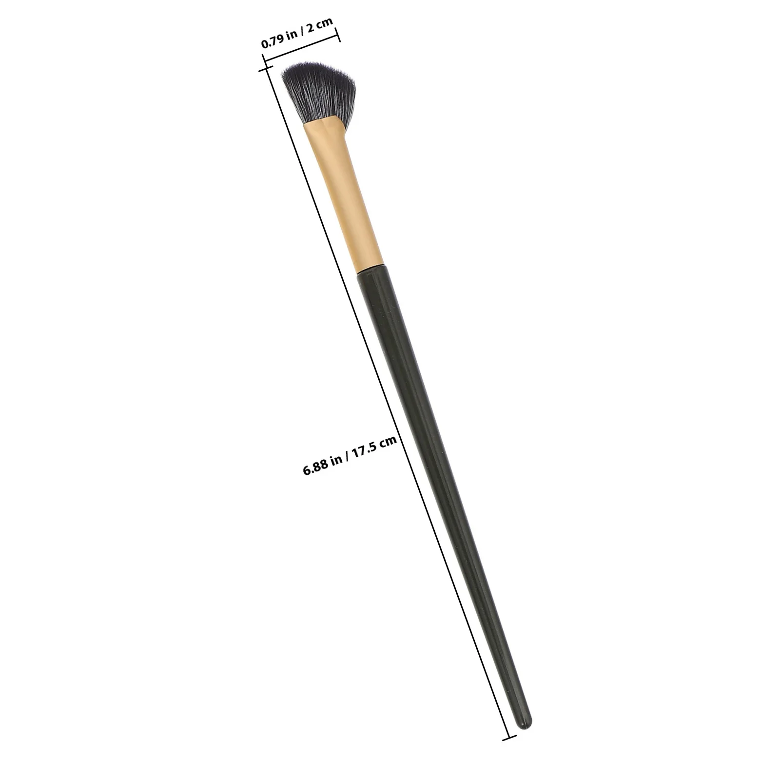 6 pezzi Set di pennelli per contorno naso Strumento per eyeliner angolato per applicazione di correttori per trucco occhi di precisione Donne Ragazze Doppio attacco