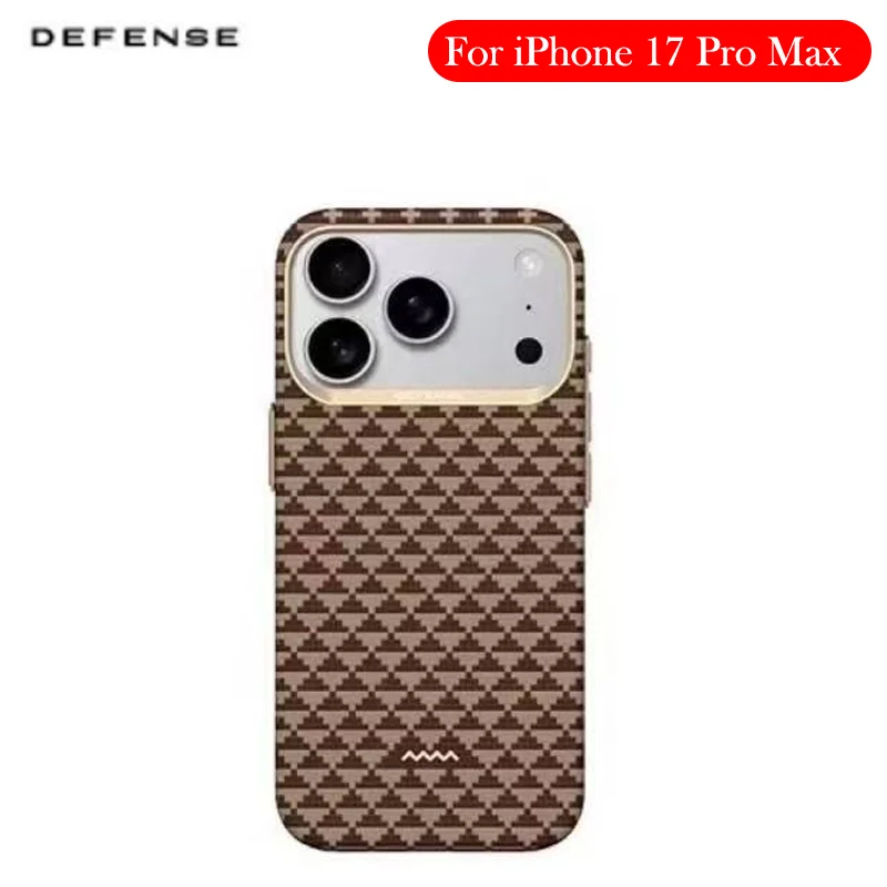

DEFENSE Carbon Fibre Case For iPhone 17 Pro Max Kevlar Wireless Charging Back Cover Case for IPHONE 17 PRO