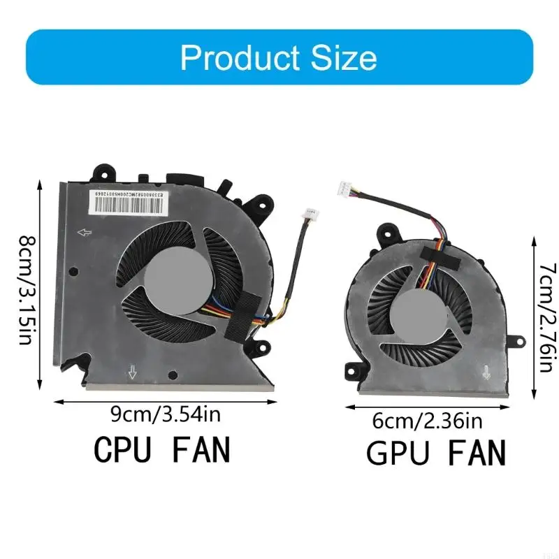 T5EA для GF65 GF65 Thin 10SD 10SDR 10SE ЦП Охлаждающий вентилятор