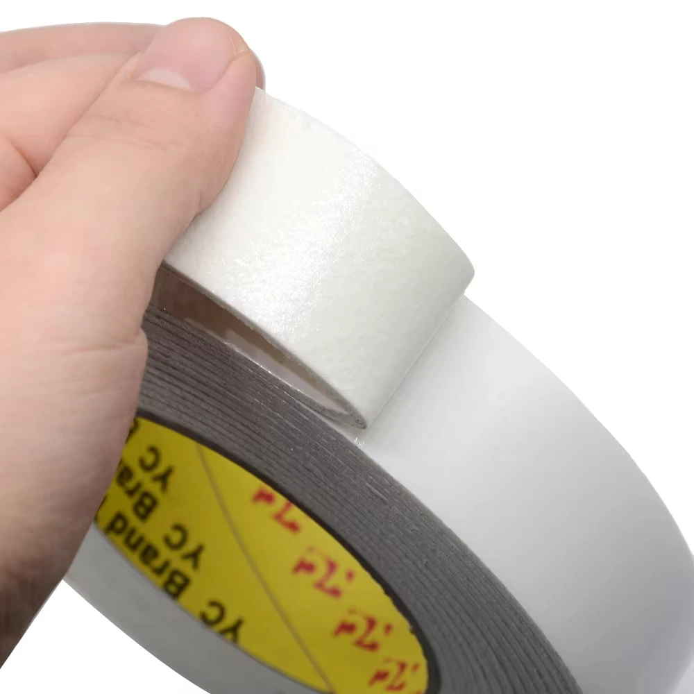 Sponge Double Sided Adhesive Decorative Foam Adhesive Double Sided Tape Adhesive Strong Sticky 50M/Roll Width 50MM