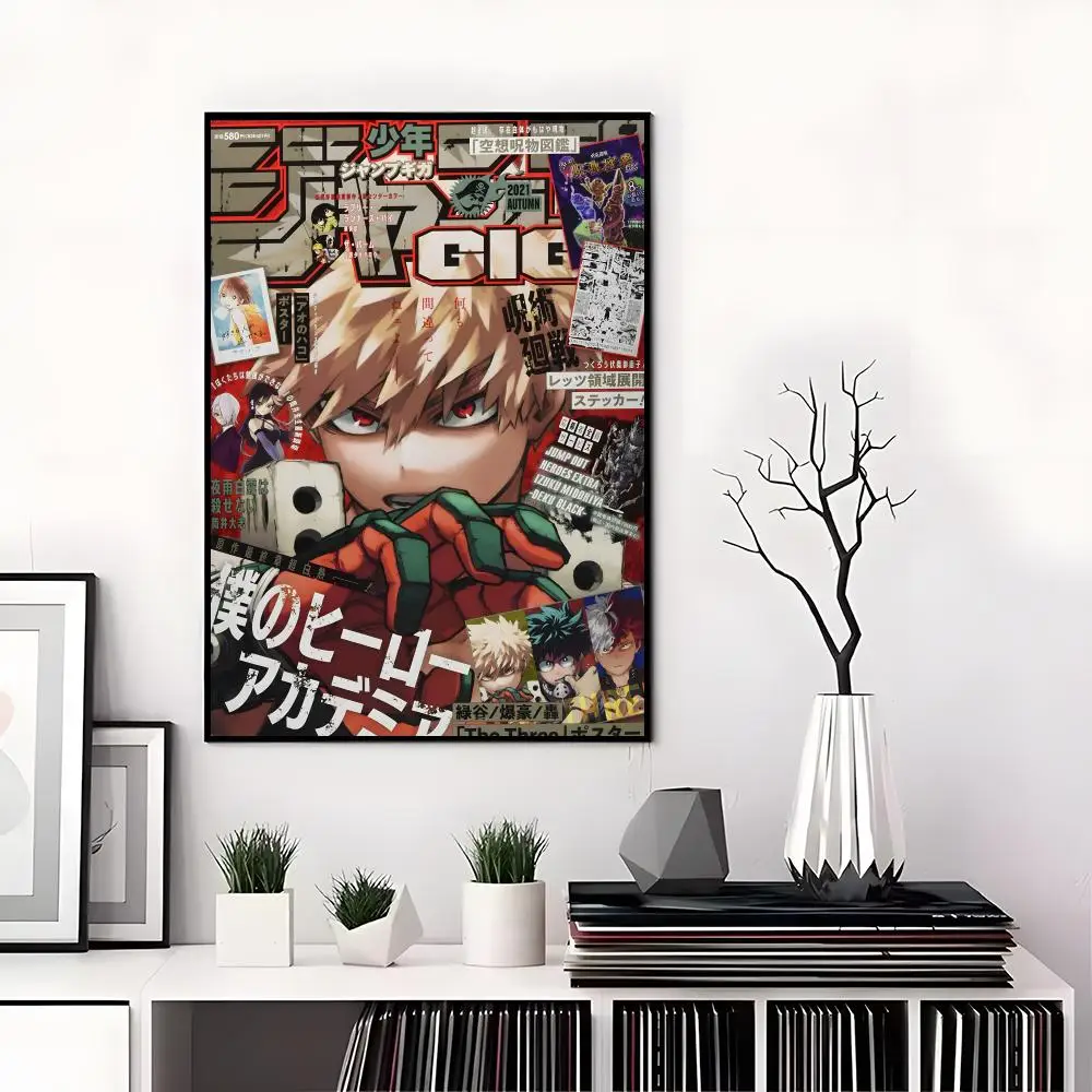 M-My Hero Academia Poster Hochauflösende Poster-Aufkleber, geeignet für Schlafzimmer, Wohnzimmer, Heimdekoration – Detail 3
