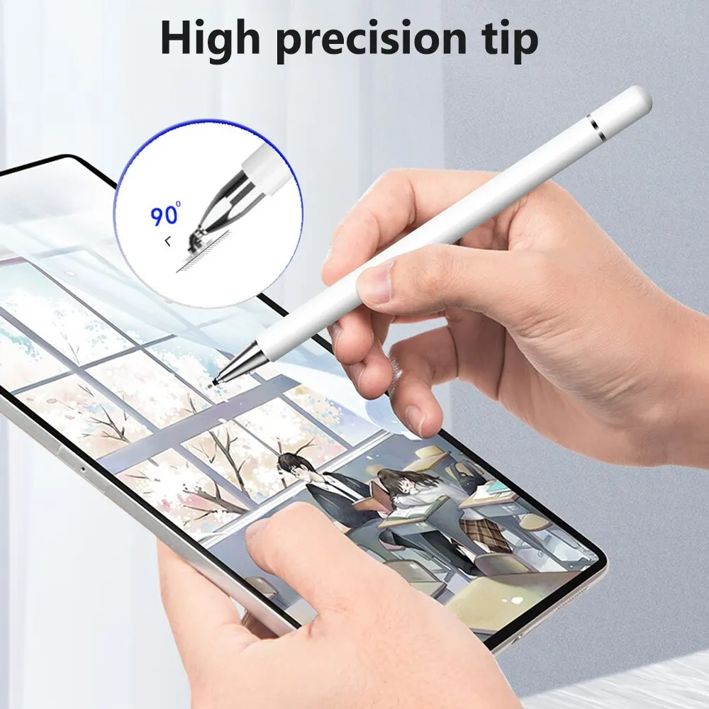 GOOJODOQ Universal Stylus Pen 2-In-1 Aluminum Automatically Absorb Pen For Tablet iPad Xiaomi Samsung Touch Pen Phone Stylus