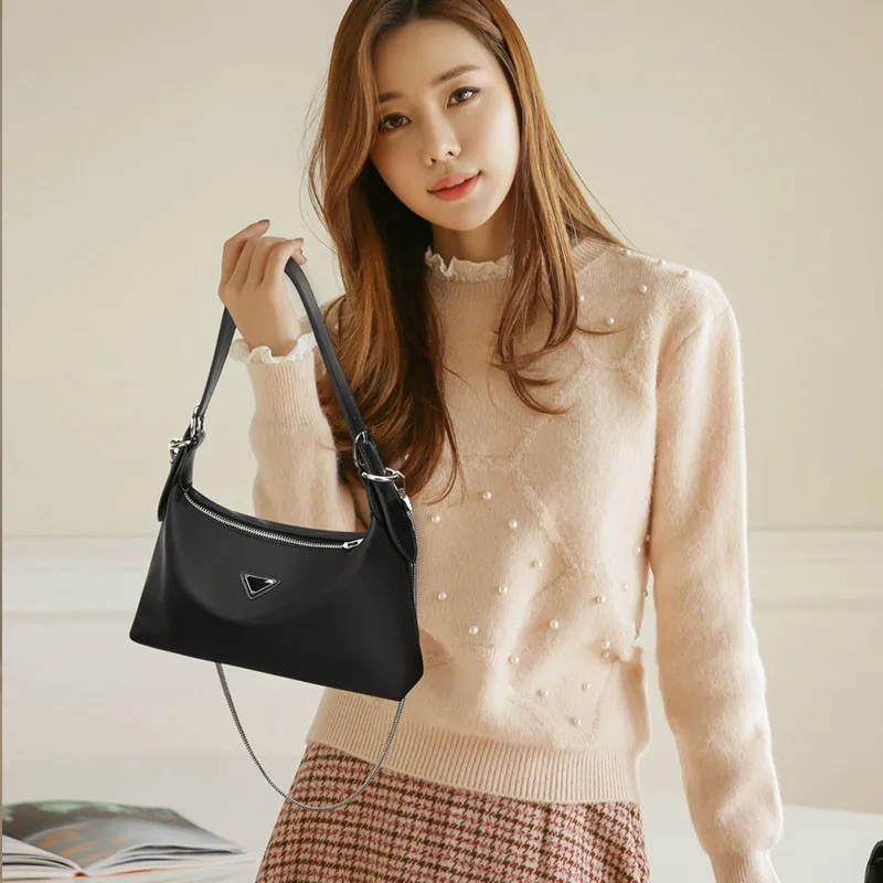 

High-End Casual Bag - French Niche Crossbody New Style Trendy Exquisite European American Sweet Retro Fashionable Bag