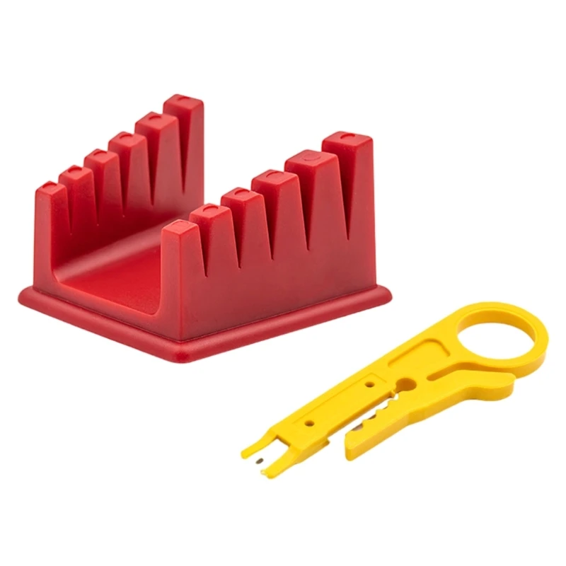 Portable Soldering Station Clamp Versatile Welding Holder Station with Stripping Tool for Stability on Uneven Surfaces