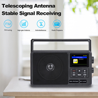 CS-806 Portable Radio Best Reception FM DAB+ Radios Wireless Bluetooth Speaker with LCD Screen Support Alarm Clock Sleep Timer