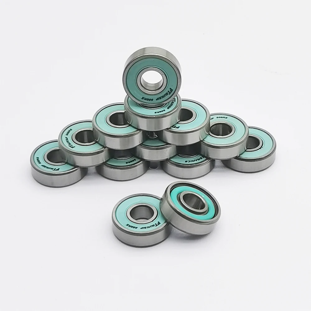 

Premium 16Pcs 608rs Bearings Skateboard Bearings Chrome Steel Ball Bearing Longboard Bearings for rock roller skates