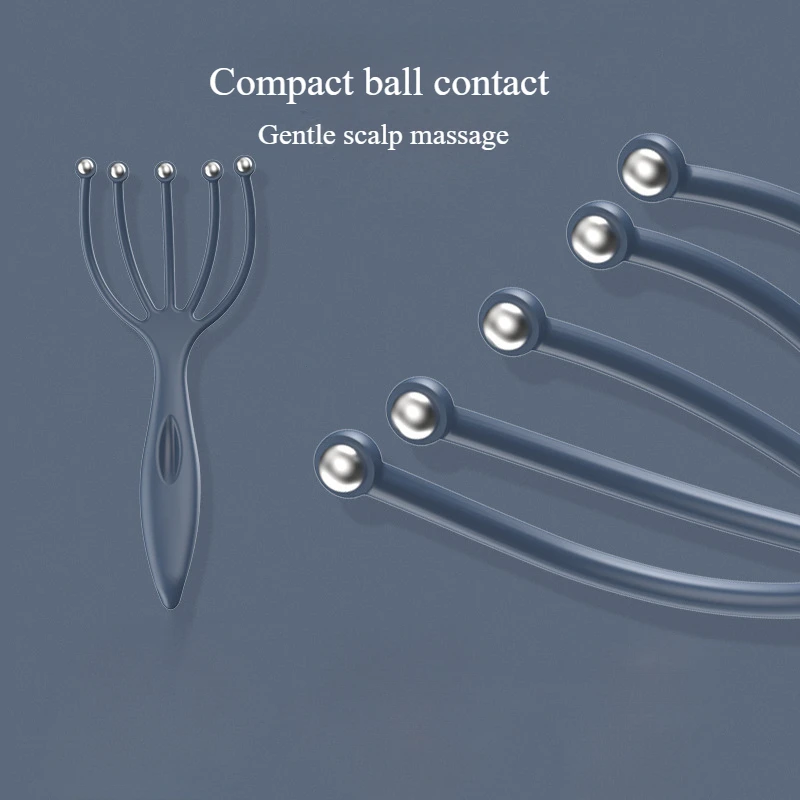 Best Selling Head Massager Five Finger Ball Plastic Scalp Massager Relieve Pressure Itch Massager for Head Skin