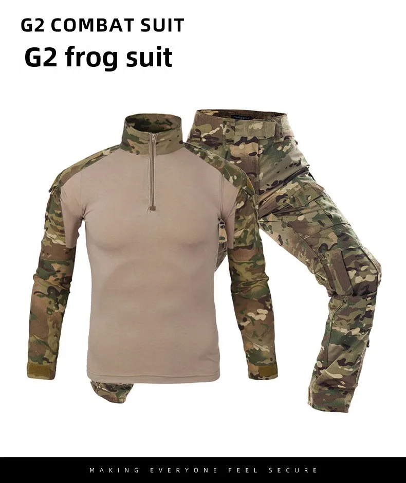 G2 Battle Frog Suit Camouflage Set Long Sleeve American MC Outdoor Frog Training Tactical Suit