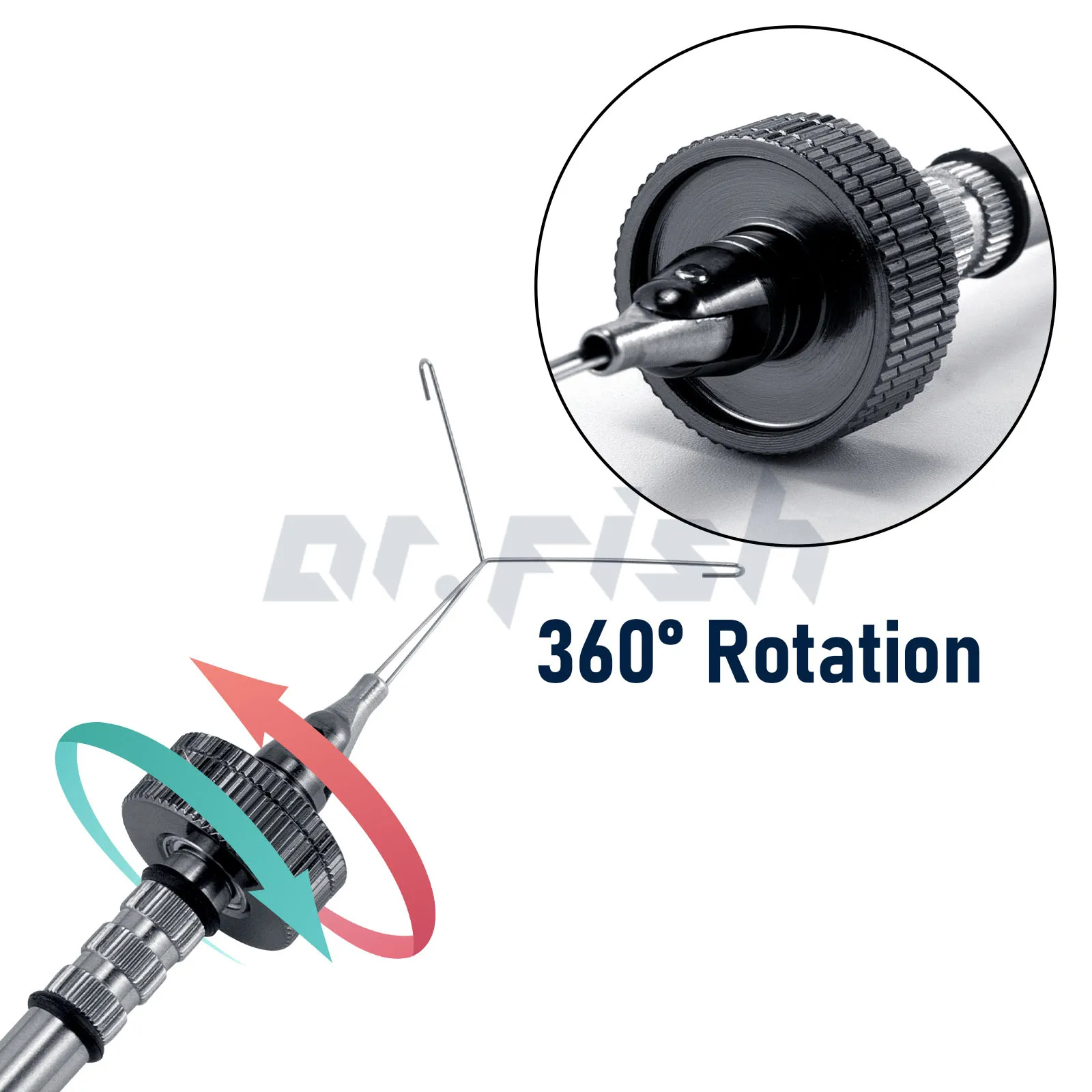 Dr.Fish Dubbing Spinner 90°+360° Acero Inoxidable Atado Moscas - imagen 5