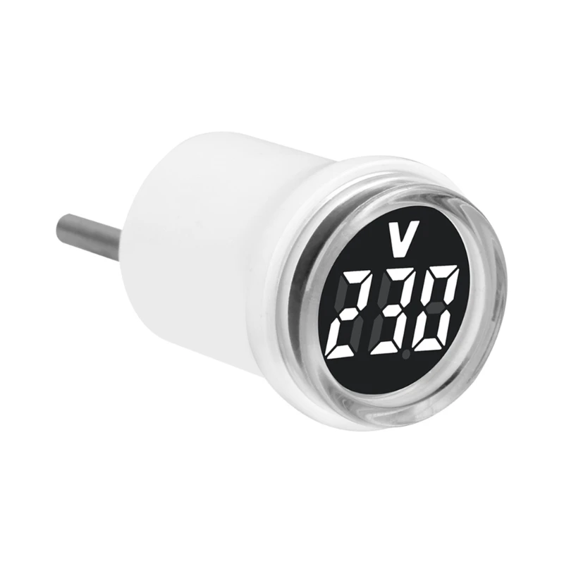 Voltmetro digitale a LED a pannello rotondo per tensione digitale AC230V energia elettrica Dropship