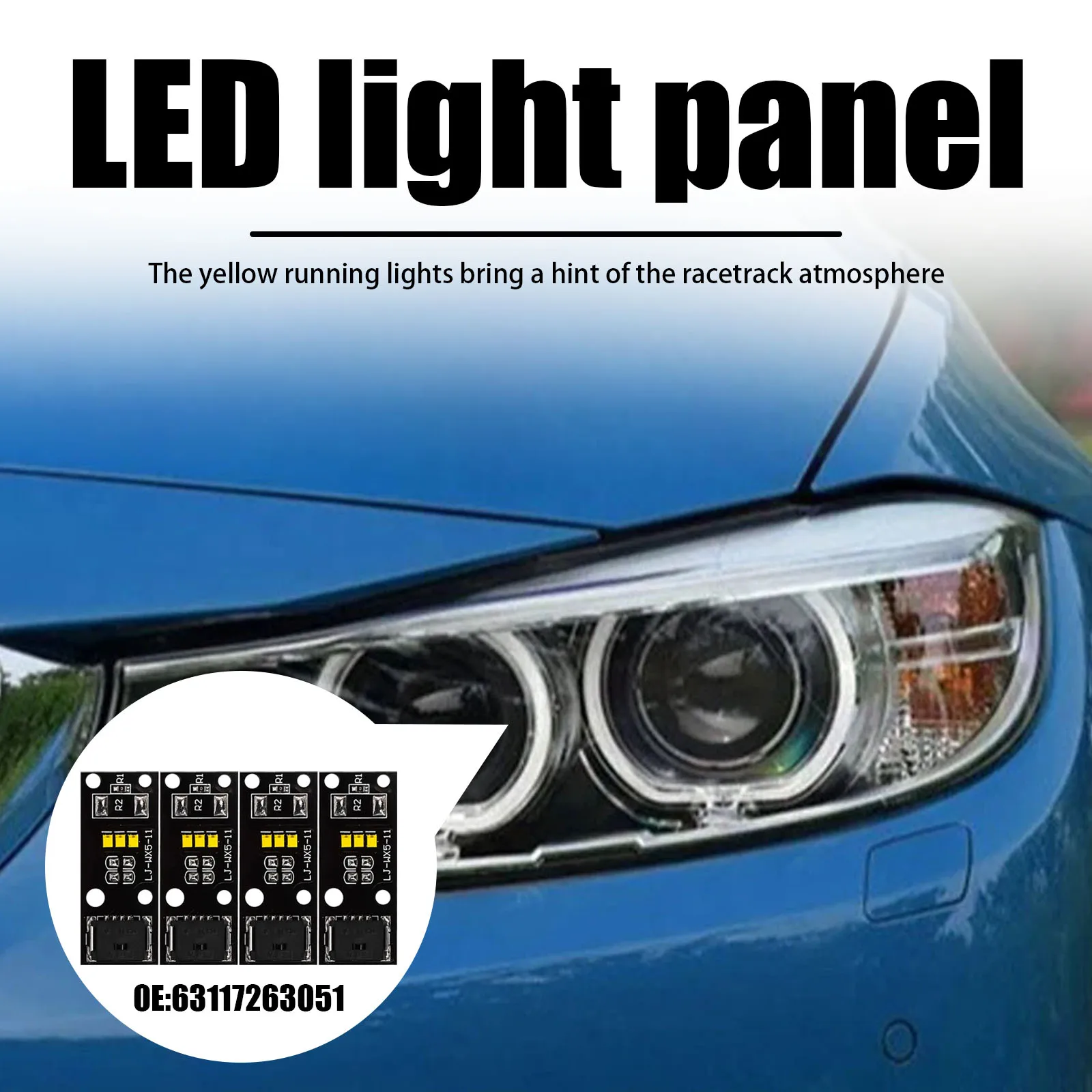 

Xenon Headlight Yellow Daylight LED Modules 63117263051 Yellow LED DRL Boards for BMW 4 Series F32 F33 2012-2017