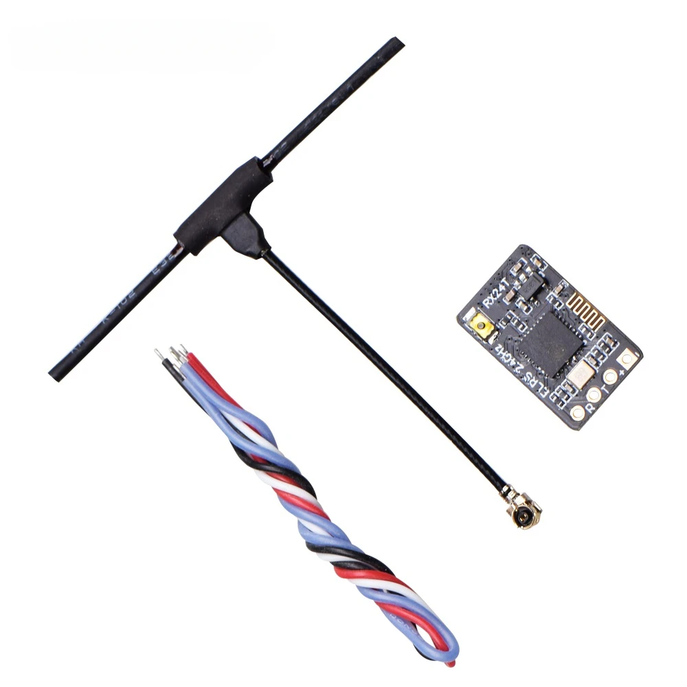 JHEMCU ExpressLRS RX24T 2.4G ELRS Radio Nano Long Range Receiver for FPV Racing Freestyle Long Range Drones DIY Parts LR4 LR5