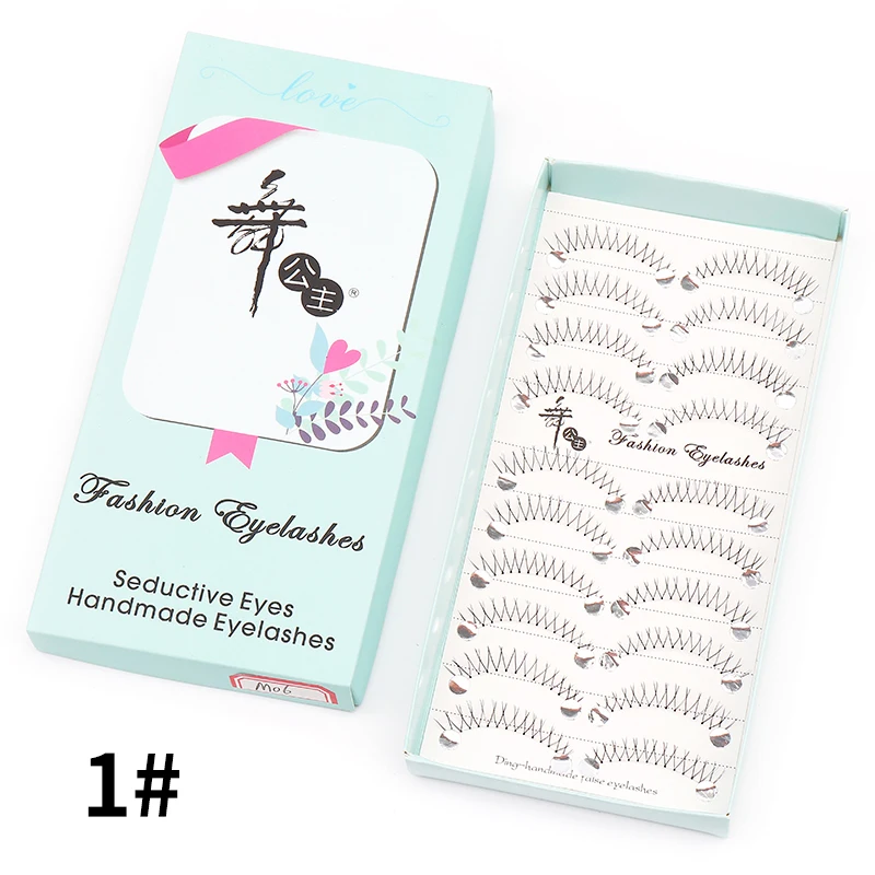 Transparente Wimpern mit Stiel 5/7/10 Paar Manga Einzelwimpern Weiche Künstliche Wimpern Wimpernverlängerung Make-up Koreanisch – Detail 13