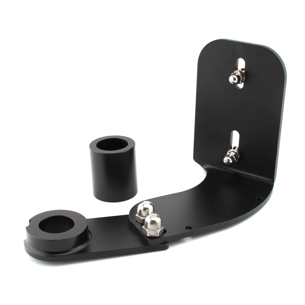 Motorcycle Black Modified Side Mount License Plate Bracket Holder For Harley Softail Fat Boy Breakout Dyna Street Bob 2018-2023