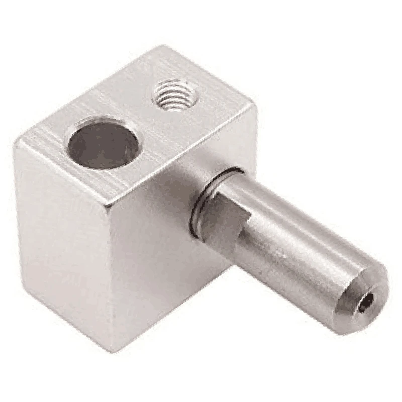 RISE-MK10 hotend kit für 3d drucker m7 messing düse und kehle mit ptfe rohr und aluminium heiz block