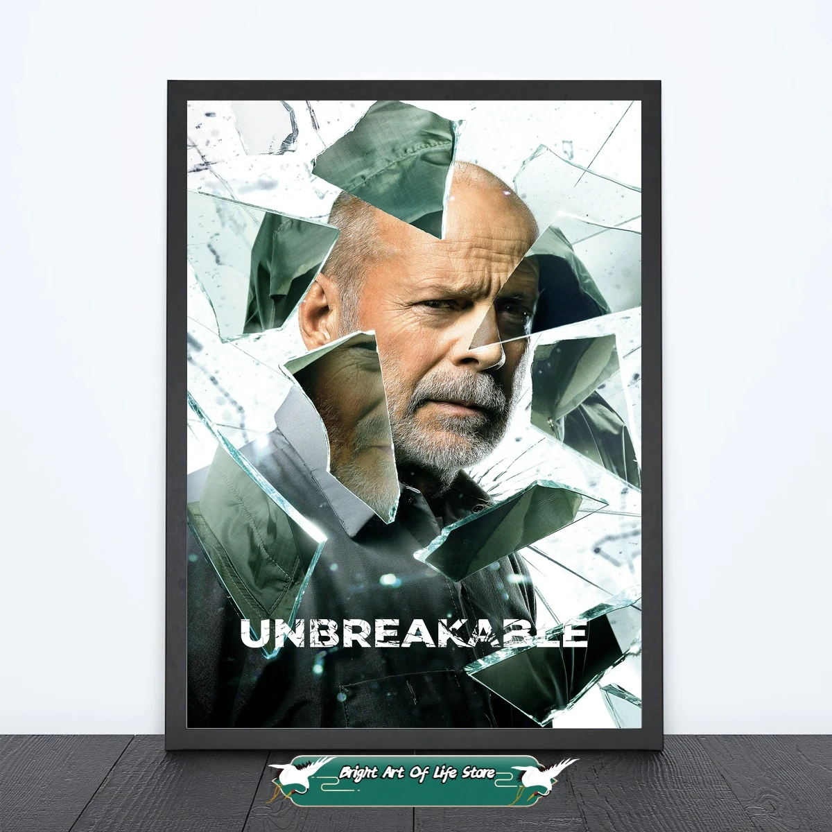 

Unbreakable (2000) Classic Movie Poster Star Cover Photo Canvas Print Apartment Home Decor Wall Painting (Unframed)