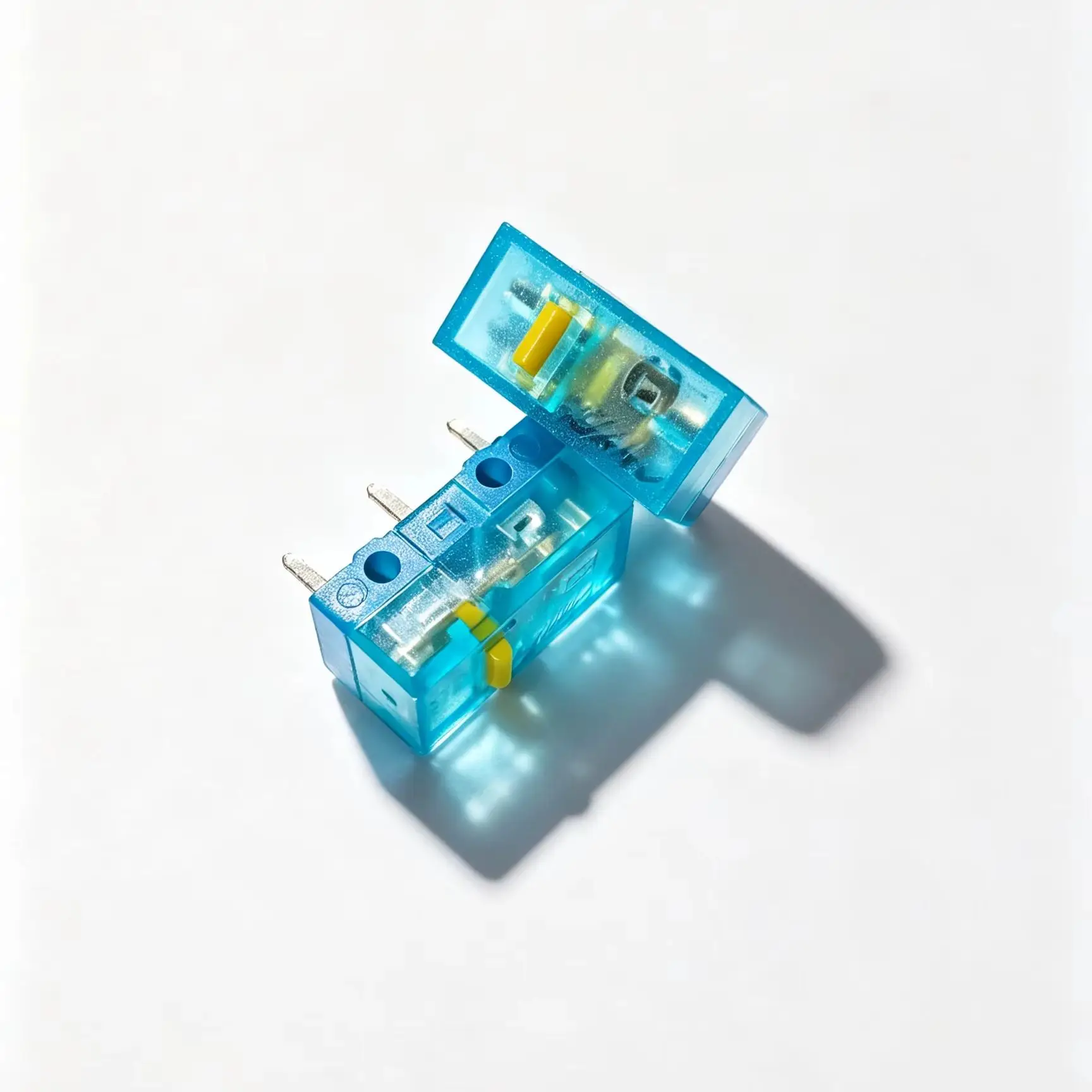 20pc-1pc New HUANO V2 Blue Transparent Shell Yellow Dot Micro Switch 30 Million Clicks 65GF Button