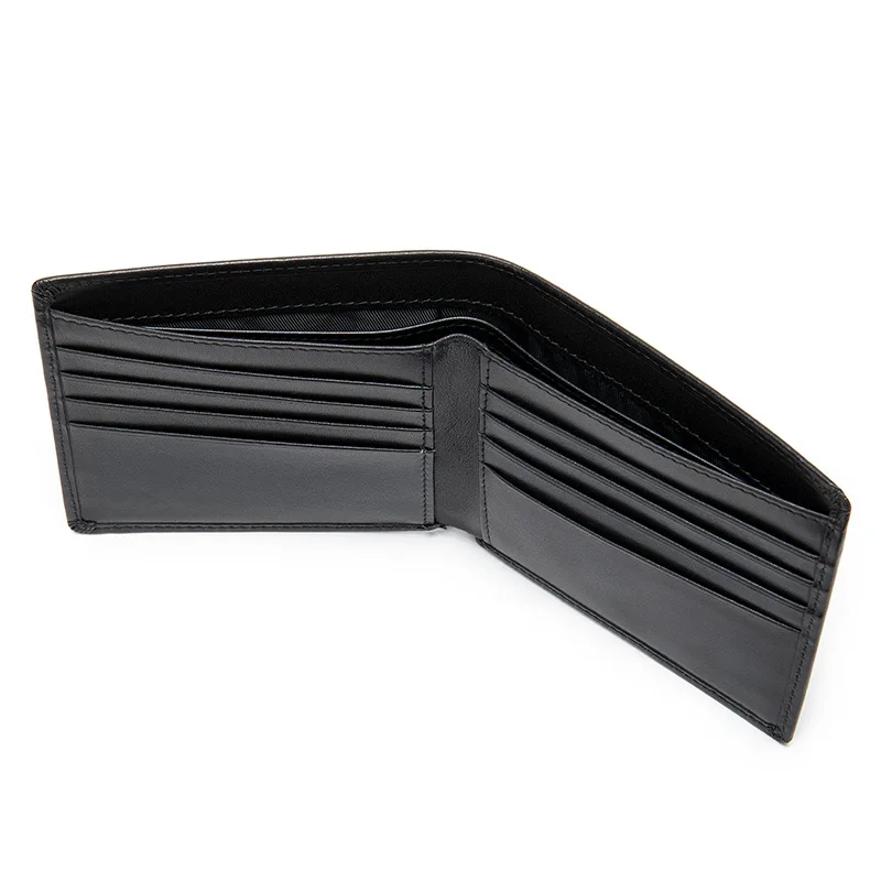 WESTAL Slim Men\'s Leather Wallets with Cash Compartments Short Wallet for Card Holders Purses Men Clucth  Wallet  9061