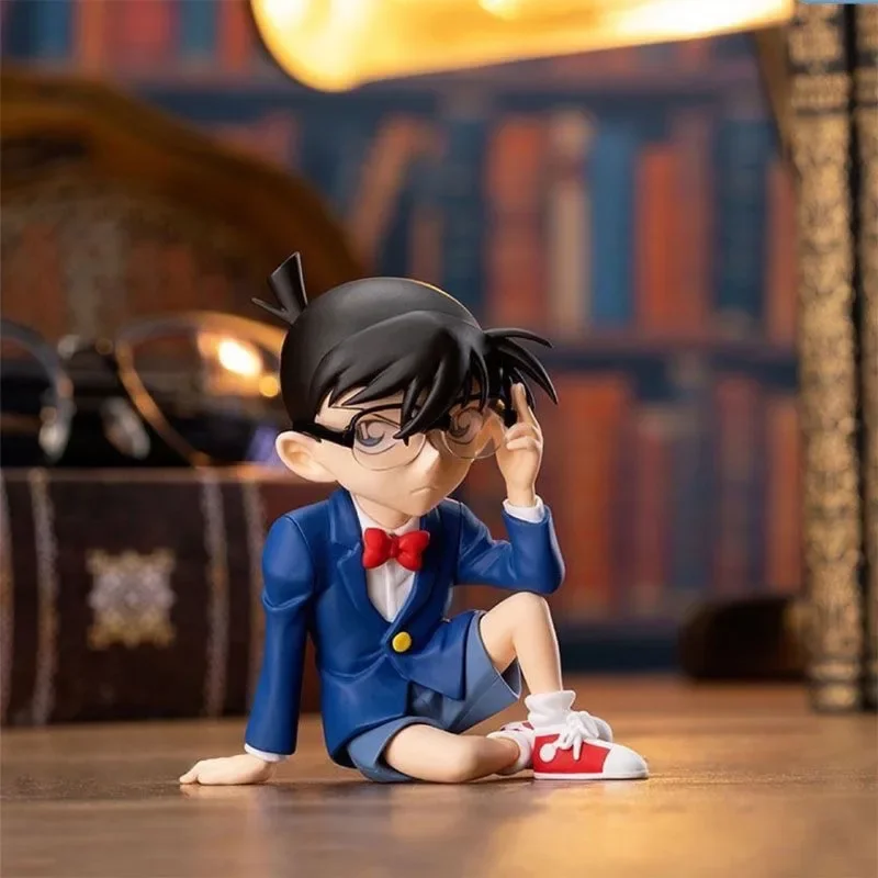 Detective Conan Anime Figure Conan Edogawa Action Figure Model Dolls Collection Kids Toys Car Ornament Kawaii Desktop Decoration