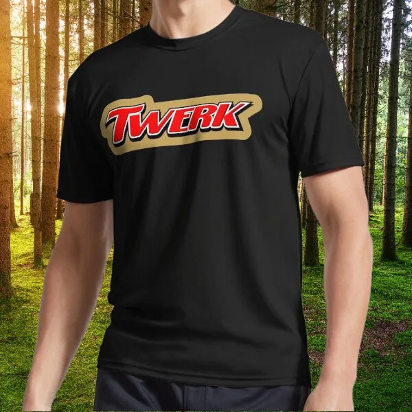 Twerk-Camiseta con Logo de parodia Twix Essential, camiseta con Logo activo, divertida, talla S a 5XL