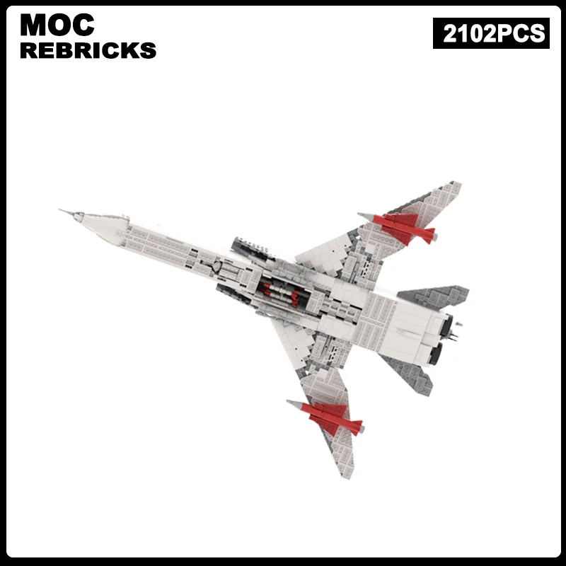 

WW2 Russian Series Air Force 22M3M Backfire Strategic Bomber MOC Building Block Assembly Model Brick Toys Children's Christmas G