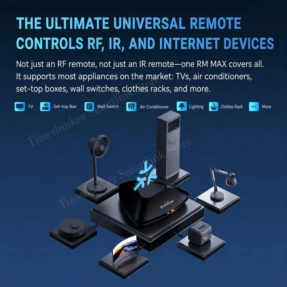 2026 Broadlink RM MAX Matterスマートホーム対応ハブ WiFi RF