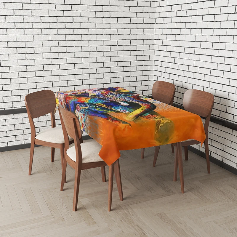 Home tablecloths for dining table decoration Natural and Animal Styles rectangular table accessories cloth Anti-stain tablecloth