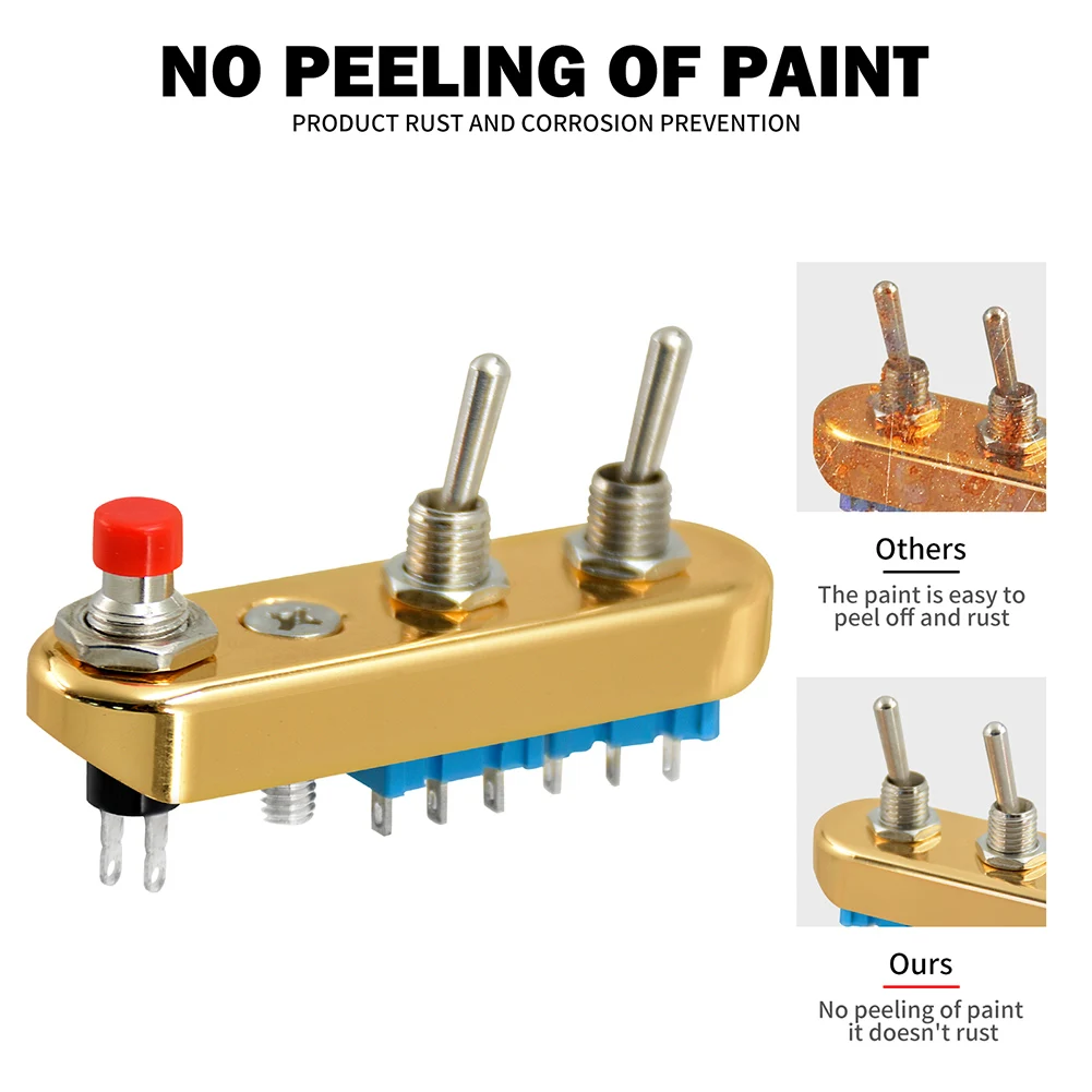 

Motorcycle Handlebar Switch with Push Button For Toggle ON/OFF/ON for 7/8 and 1 Bars Heavy Duty Aluminum Build