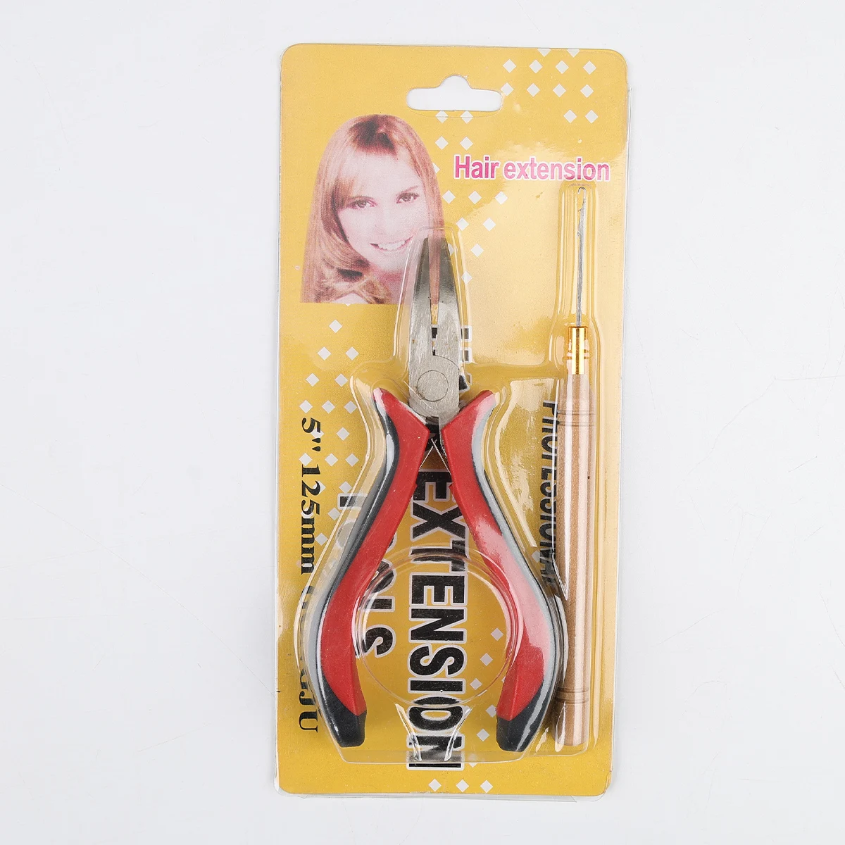 

Hair Extension Tools Kit, Bead Device Tool, 1pc Hair Plier, 1pc Pulling Hook for Tinsel and Feather Hair Extensions or Removal