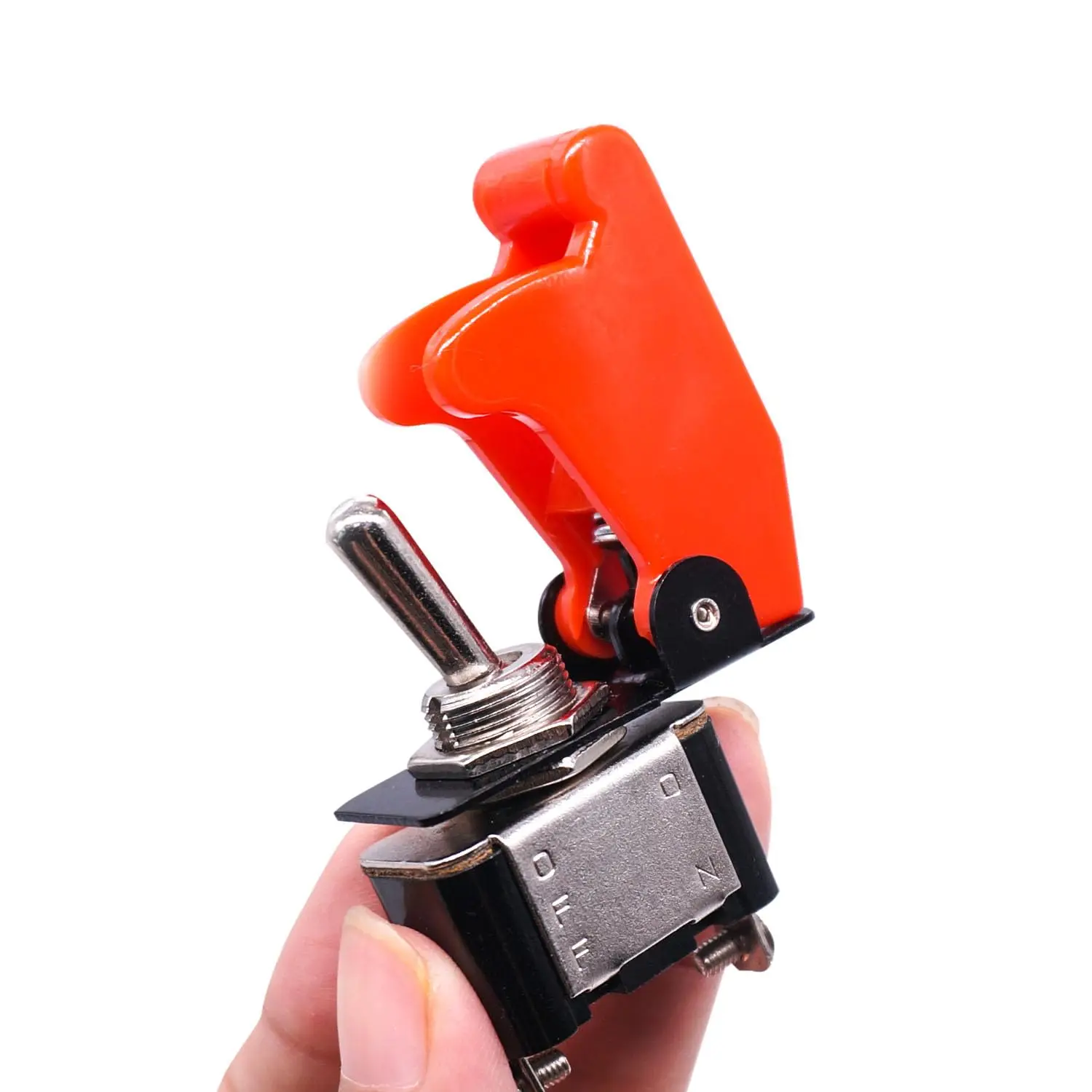 3 قطعة 12 فولت الثقيلة الروك تبديل التبديل 10A/125 فولت SPST ON/Off 2Pin مع غطاء أمان الطائرات الحمراء