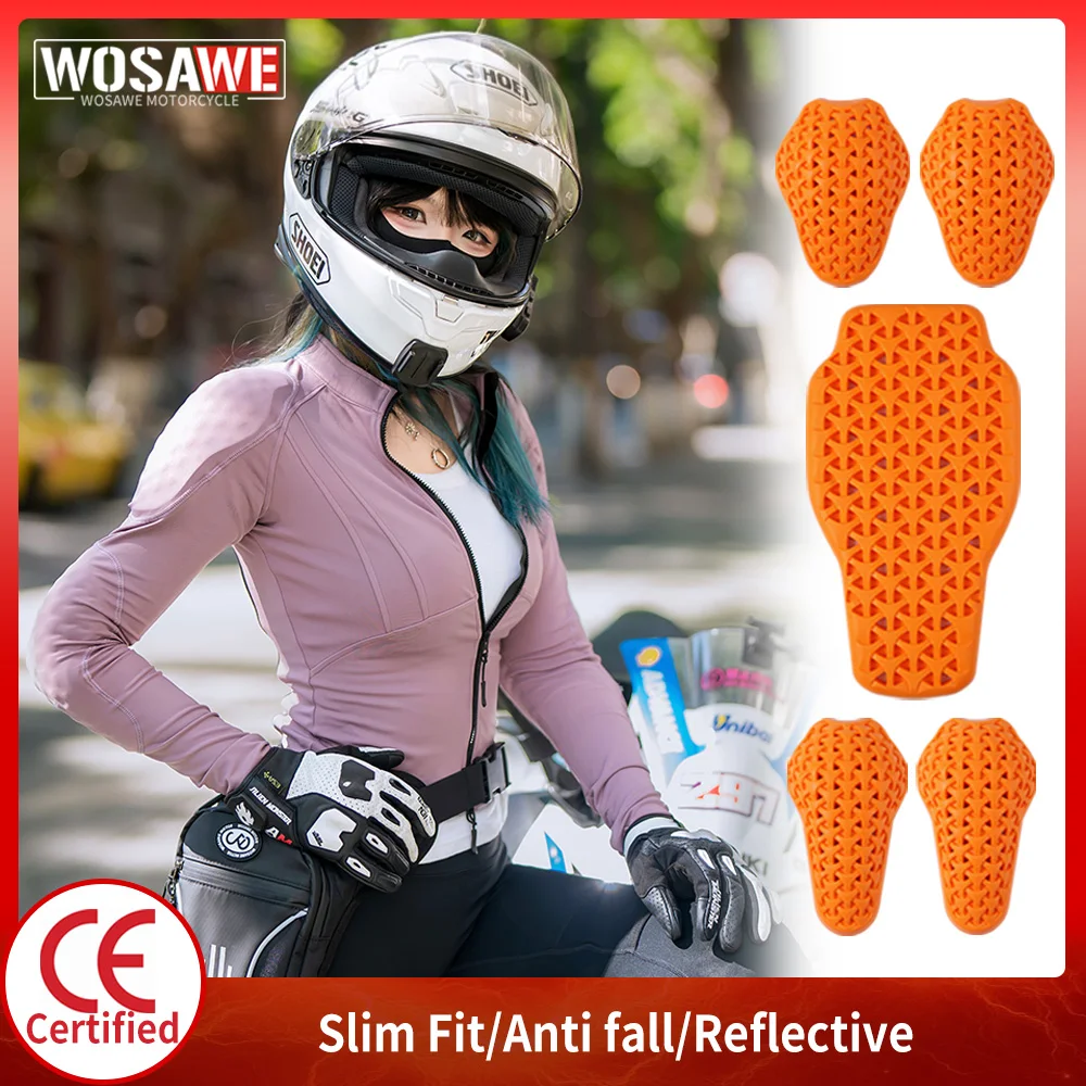 

WOSAWE Women Motorcycle Jacket Summer Motocross Body Armor Jackets Lady Teens Girl Moto Racing Armor CE Certified Soft Protector