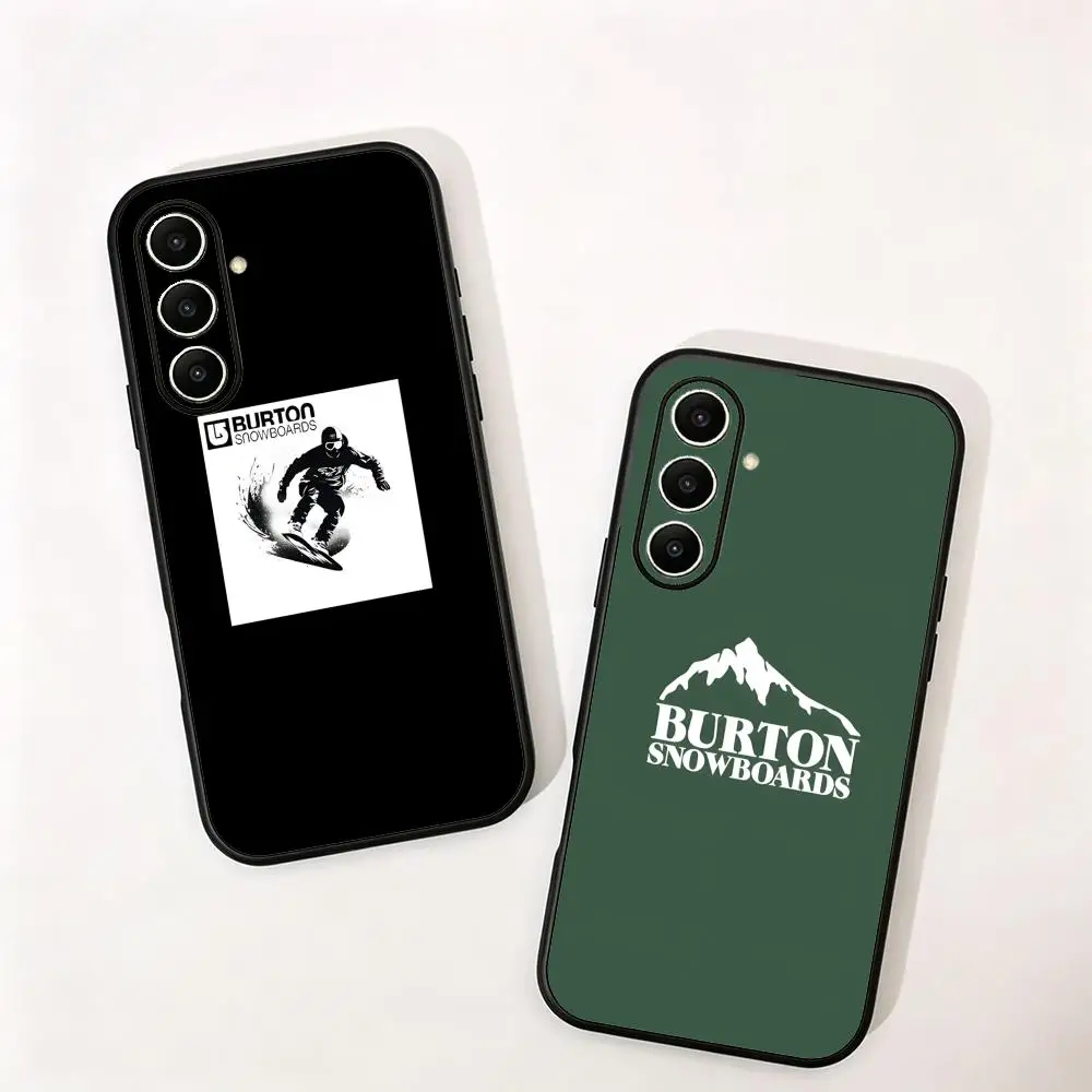 Funda de Teléfono Marca Hot Skipping Burton para Samsung Galaxy S26 S25 S24 S23 S22 S21 S20 Plus Ultra Note20, Negra Suave
