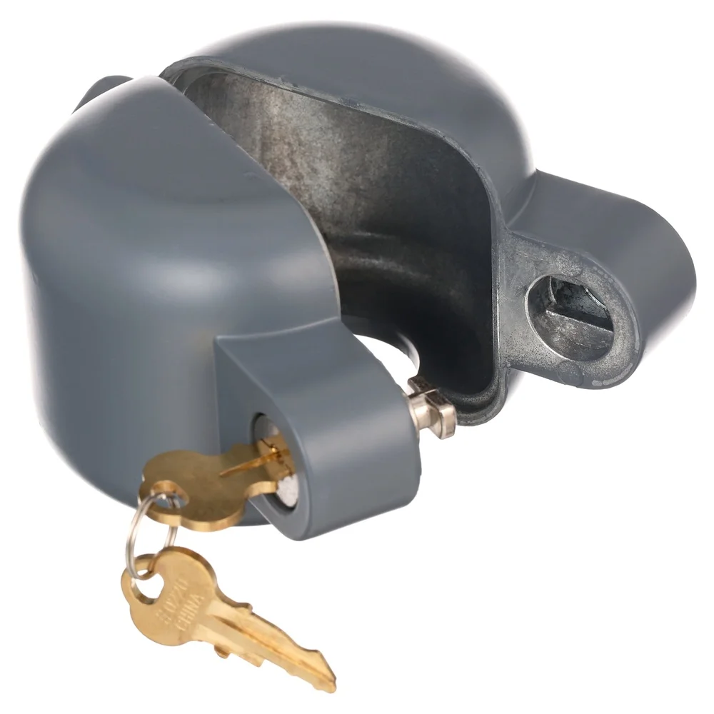 Door Knob Lock-Out Device Diecast Construction Gray Finish Blocks Keyhole Access Easy Installation Rentals Evictions Job Sites