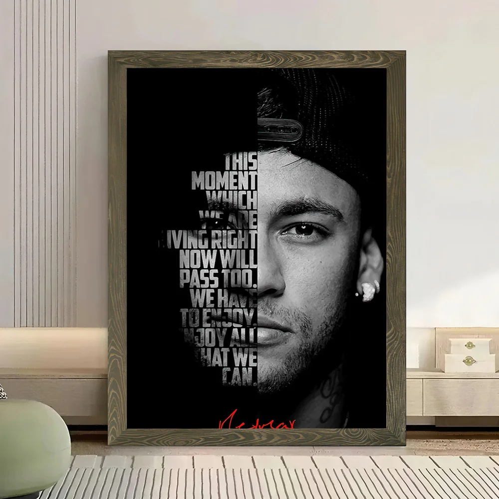 Neymar Jr Printed Canvas Poster Personalized High Quality Wall Art Paintings for Decor Living Room Interior Decoration Bedroom - view 3