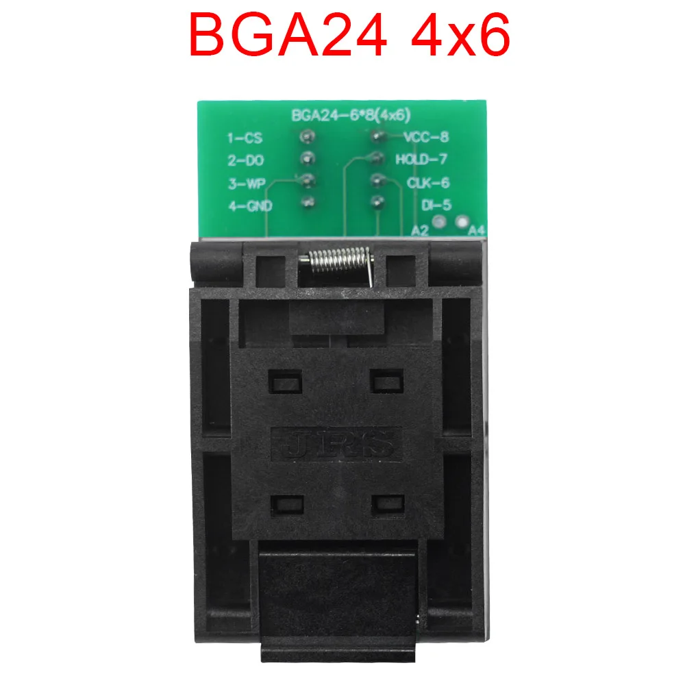 BGA24 to DIP8 Adapters For RT809H RT809F Programmer +2pcs Chip Frame IC Size 6*4mm + 5*5mm Matrix