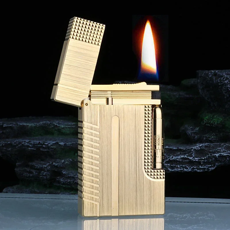 

CHIFE New High-end Crisp Sound Gas Lighter Steel Tone Side Slip Windproof Business Gift Men's Lighter Cigarette Accessories