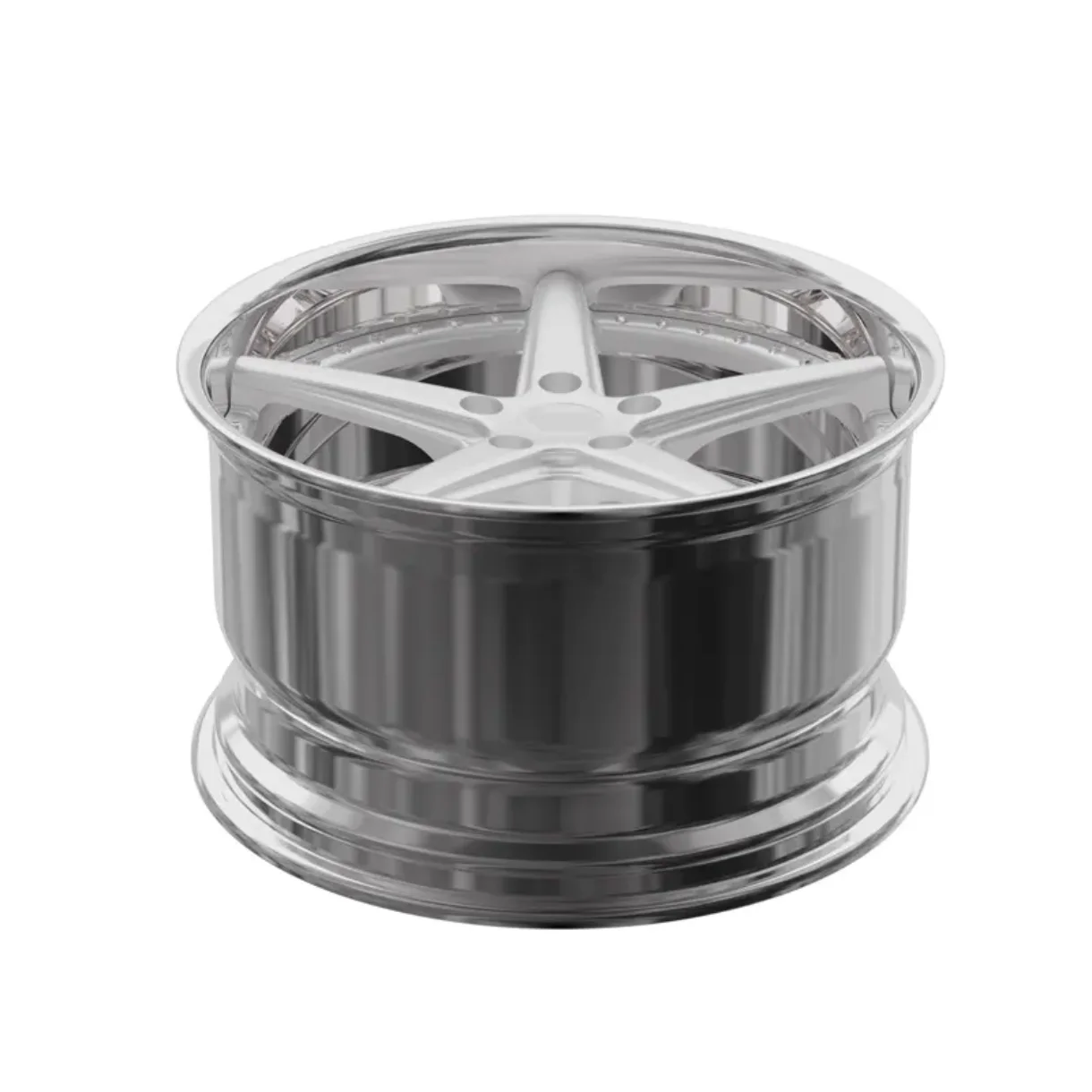 Unique Five Y Spoke 2 Piece Forged Wheels Professional Sport Passenger Car Custom Racing Auto Hub Parts
