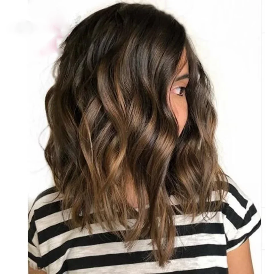 22inch 180Density Highlight Brown 5x5 Silk Base Jewish Human Hair Wig Body Wave With Baby Hair HD Lace European Hair Preplucked