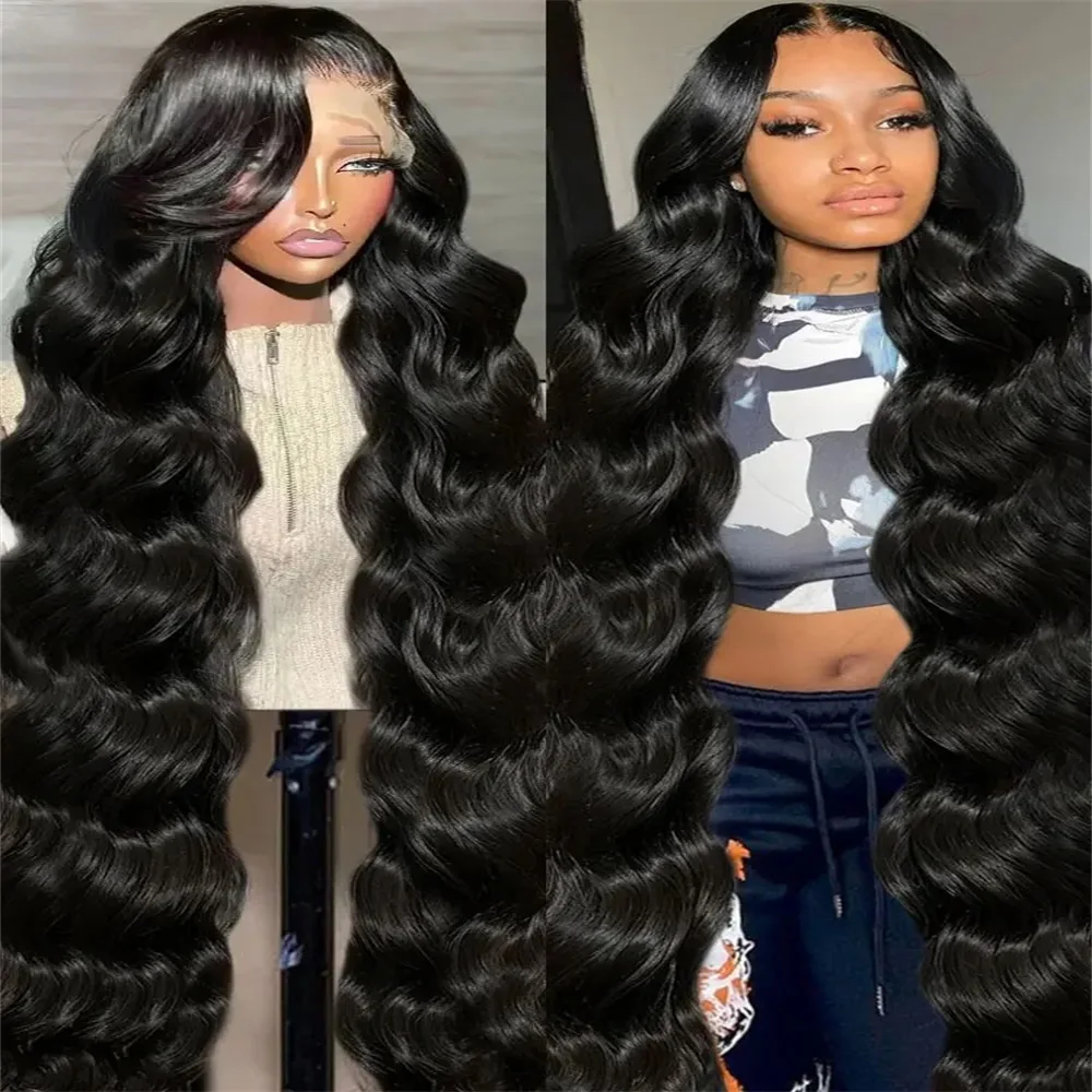 36Inch Body Wave HD Lace Front Human Hair Wigs Brazilian Remy 13X4 13x6 Transparent Lace Frontal Wig For Women 360 Full Lace Wig