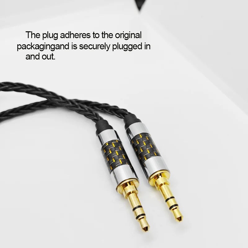 4.4mm SHP9500 SHP9600 X2HR X1S  2.5 Balance Cable for Philips Earphones OCC Silver Plated Upgrade 8 Core cable