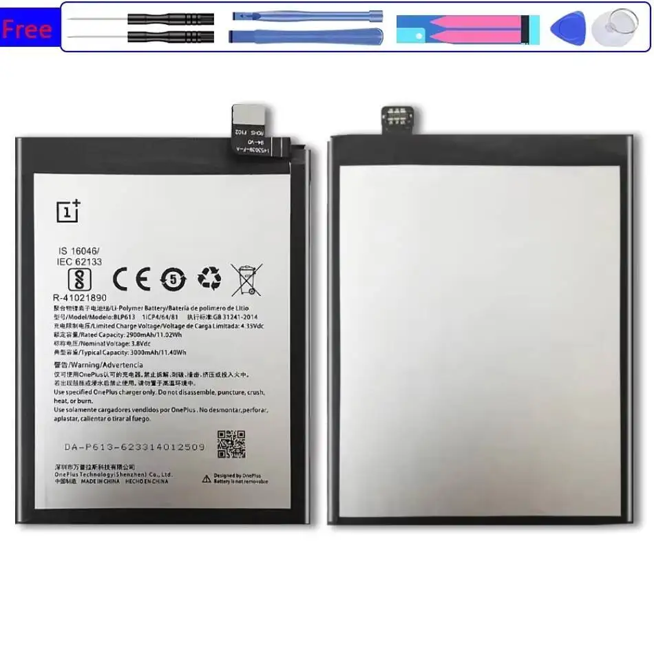 

BLP613 For Oneplus 3 One Plus Three 2900Mah Mobile Phone Battery Long Lasting Reliable Replacement