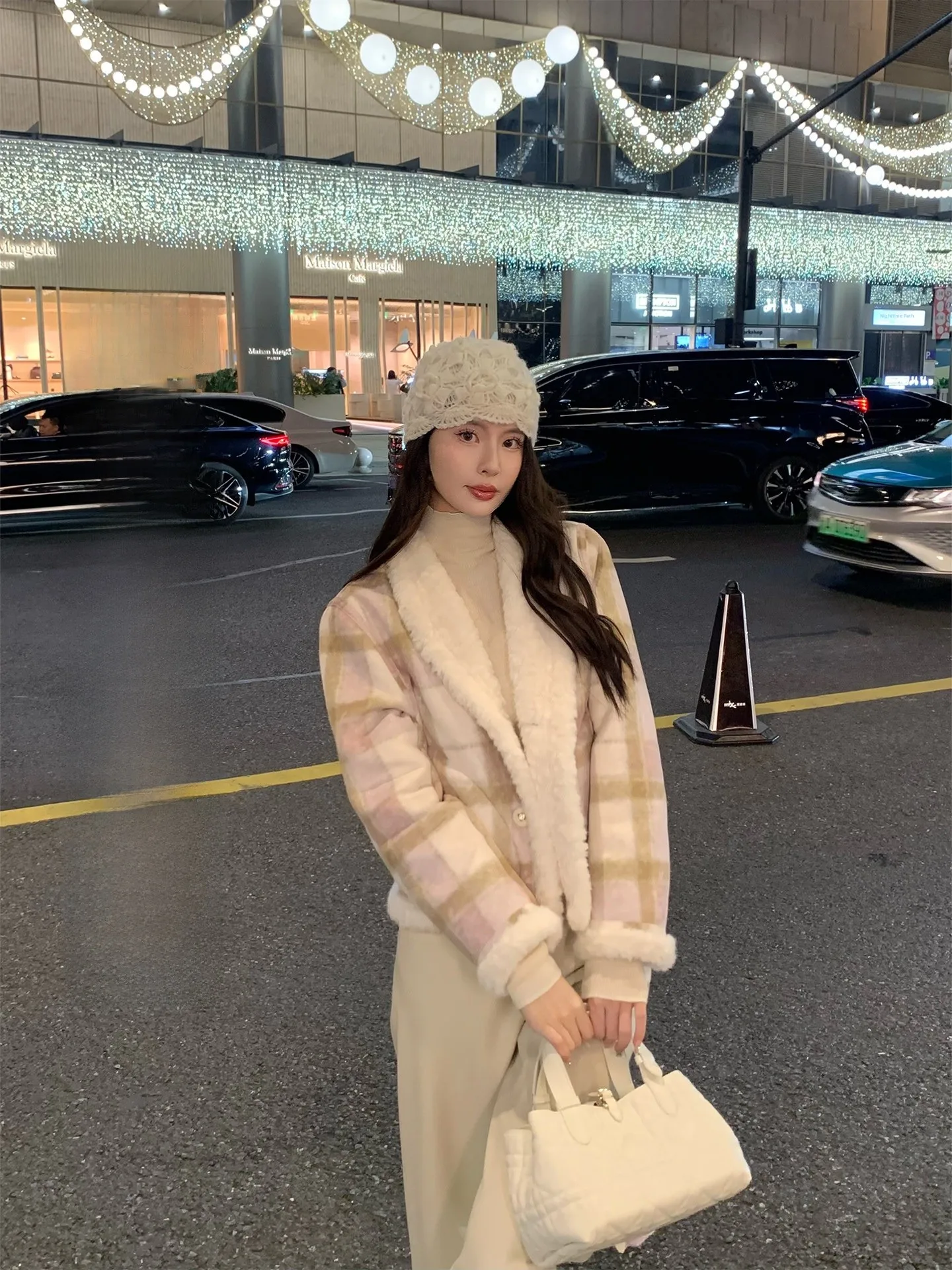 

Kun Barcelona Double-Sided Wearable Eco-Friendly Fur ort Coat Thiened Autumn Winter Women's Outerwear Ele Sle Long ...