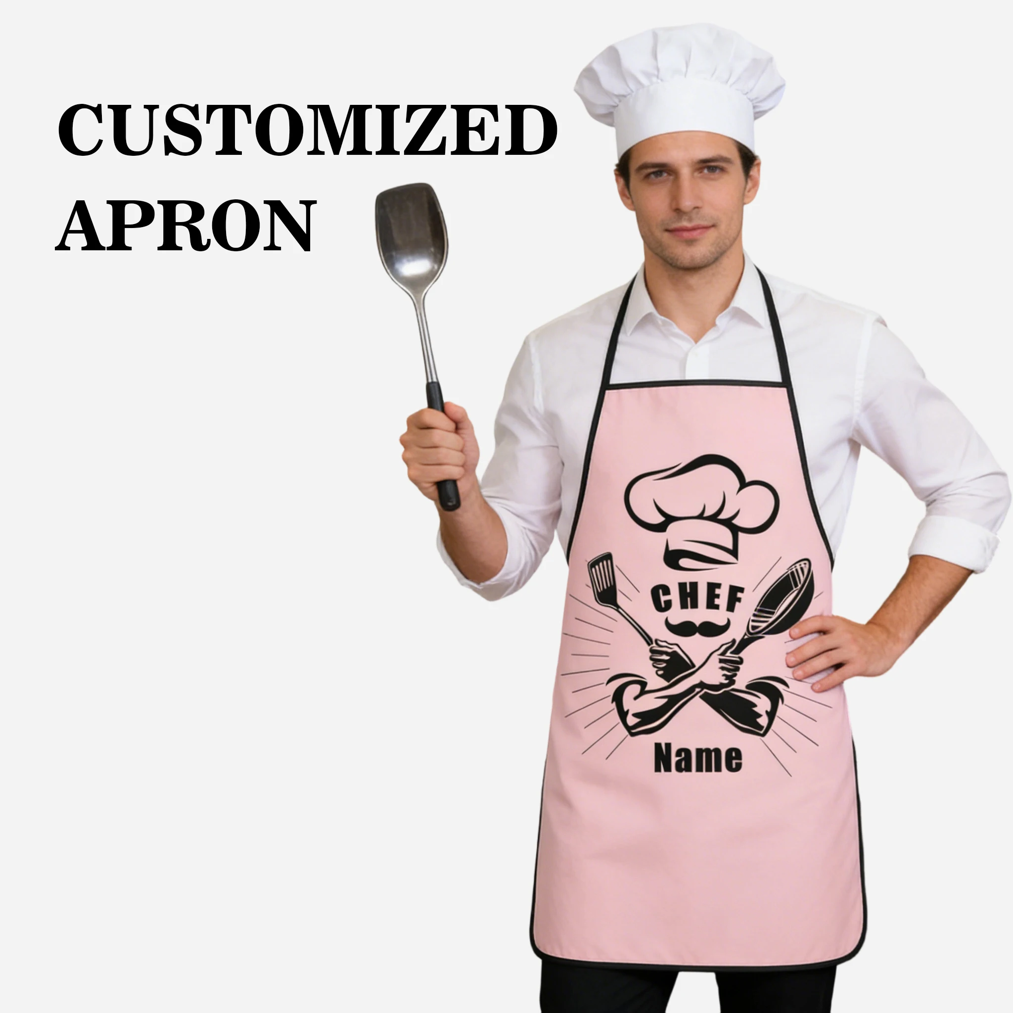 Individuell Bedruckte Schürze für Catering und Backen Neue Wasserdichte Restaurant-Küchen-Weste Arbeitskleidung