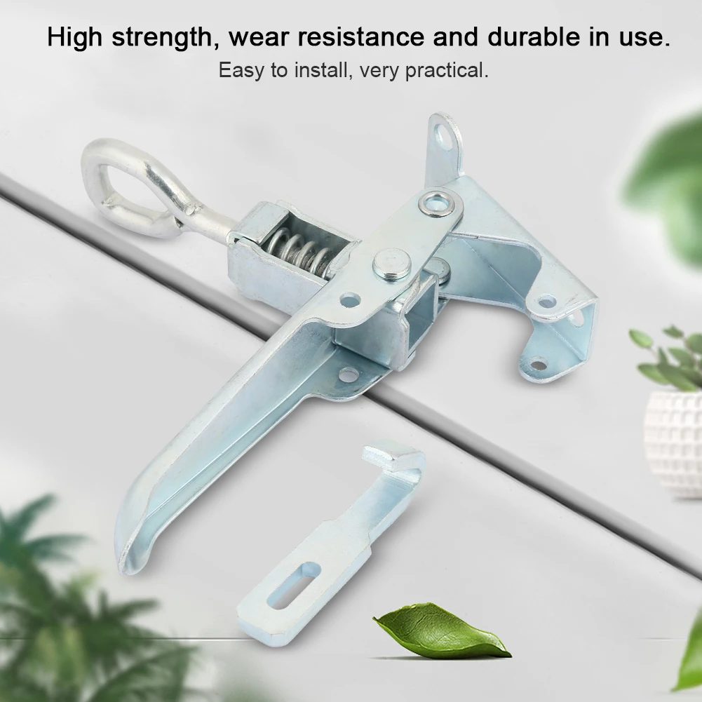 

Latch Catch Lock, Metal Buckle Lock Fastener Latch Catch Lockable Truck Trailer Body Clamp Hasp