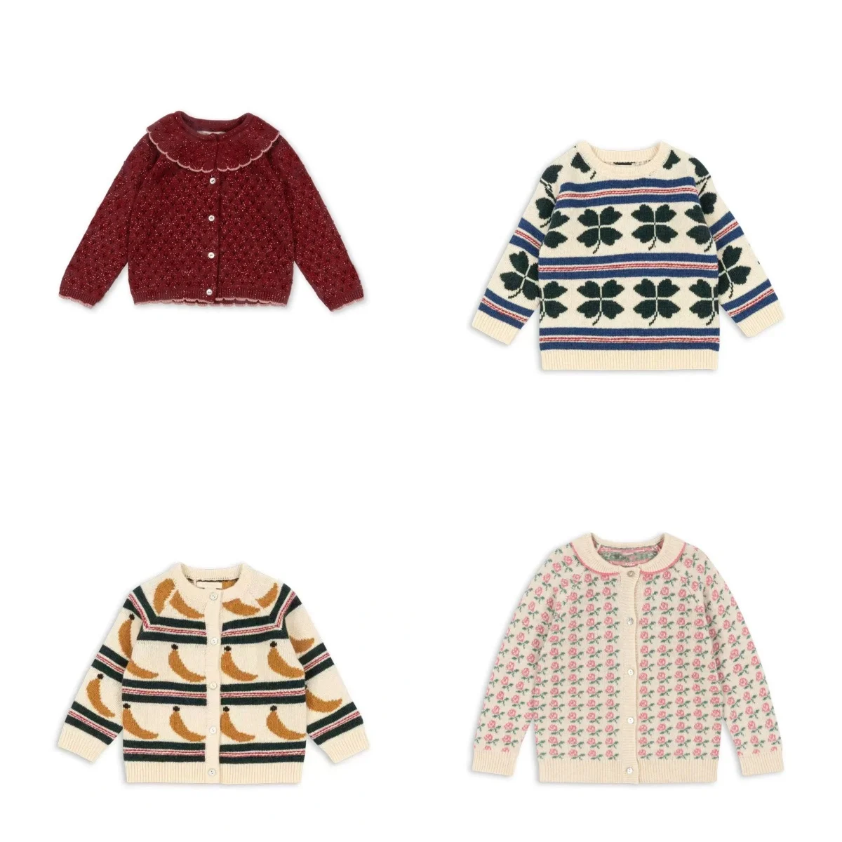 

Корейская детская одежда, трикотаж для девочек, кардиган, новинка 202, осенне-зимняя верхняя одежда для маленьких девочек, свитер с цветочным принтом, платье-юбка